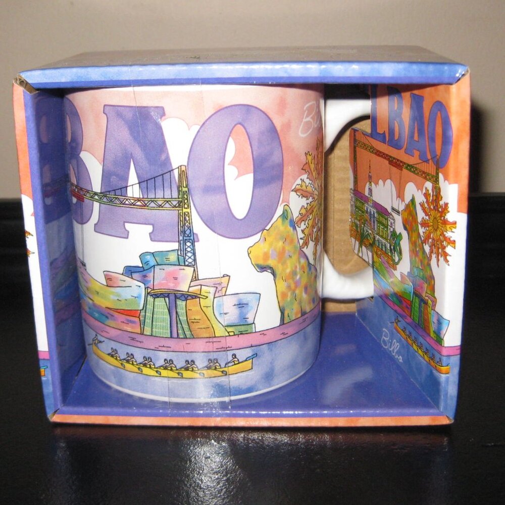 NIOB BILBAO Mug Guggenheim Museum "PUPPY" Sculpture